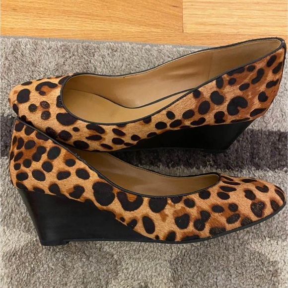 Nine West Shoes - gently worn and visible mark on back wedge, easy to paint and cover up.
